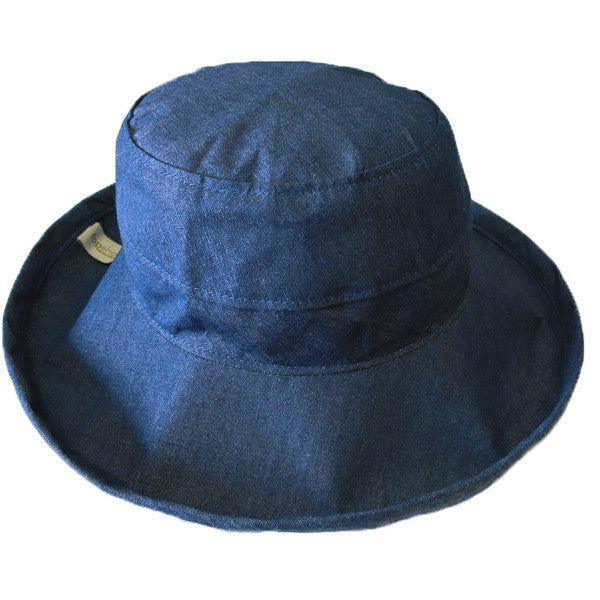 Chambray - 100% Cotton - Standard Brim - The Noosa Hat