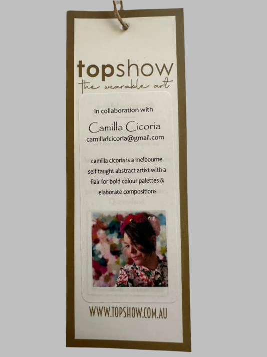 Camilla Cicoria ‘Pure Joy’ - 100% Silk Scarf - Topshow Hat Accessory