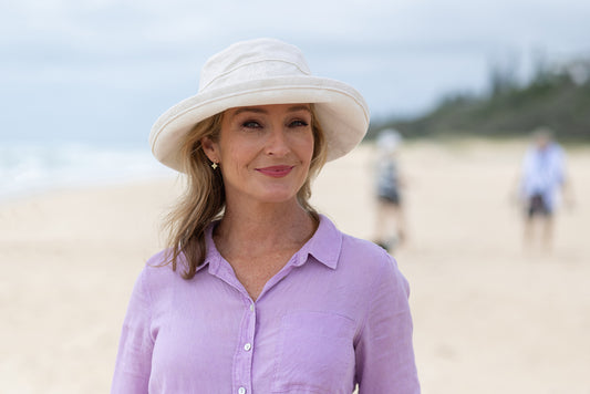 Natural Woven Cotton - Wide Brim - The Noosa Hat