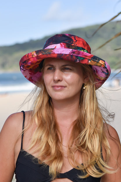 Camilla Cicoria Art - 'Passionate Devotion' - Noosa Hat - Standard brim