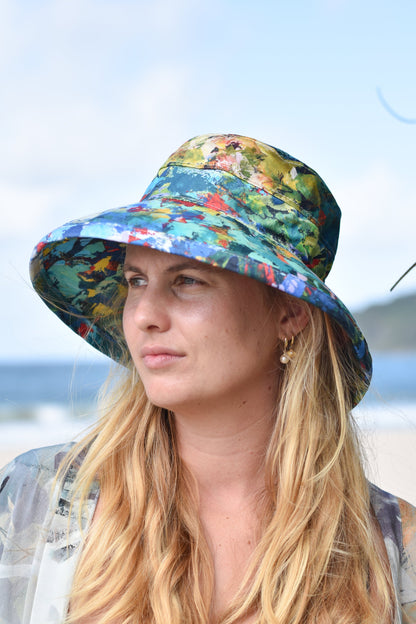 Camilla Cicoria Art - 'Junglecore' - Noosa Hat - Standard brim