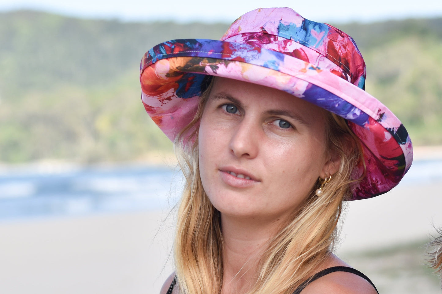 Camilla Cicoria Art - 'Passionate Devotion' - Noosa Hat - Standard brim