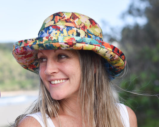 Camilla Cicoria Art - 'Junglecore' - Noosa Hat - Standard brim