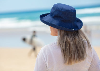 Chambray - 100% Cotton - Standard Brim -   The Noosa Hat