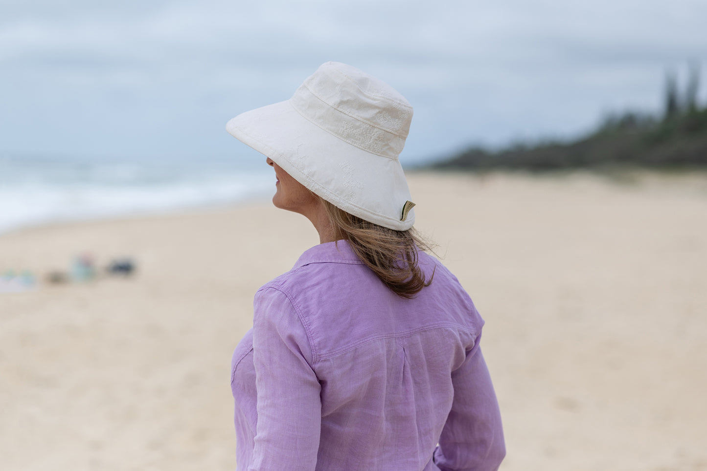 Natural  Woven Cotton - Wide Brim - The Noosa Hat