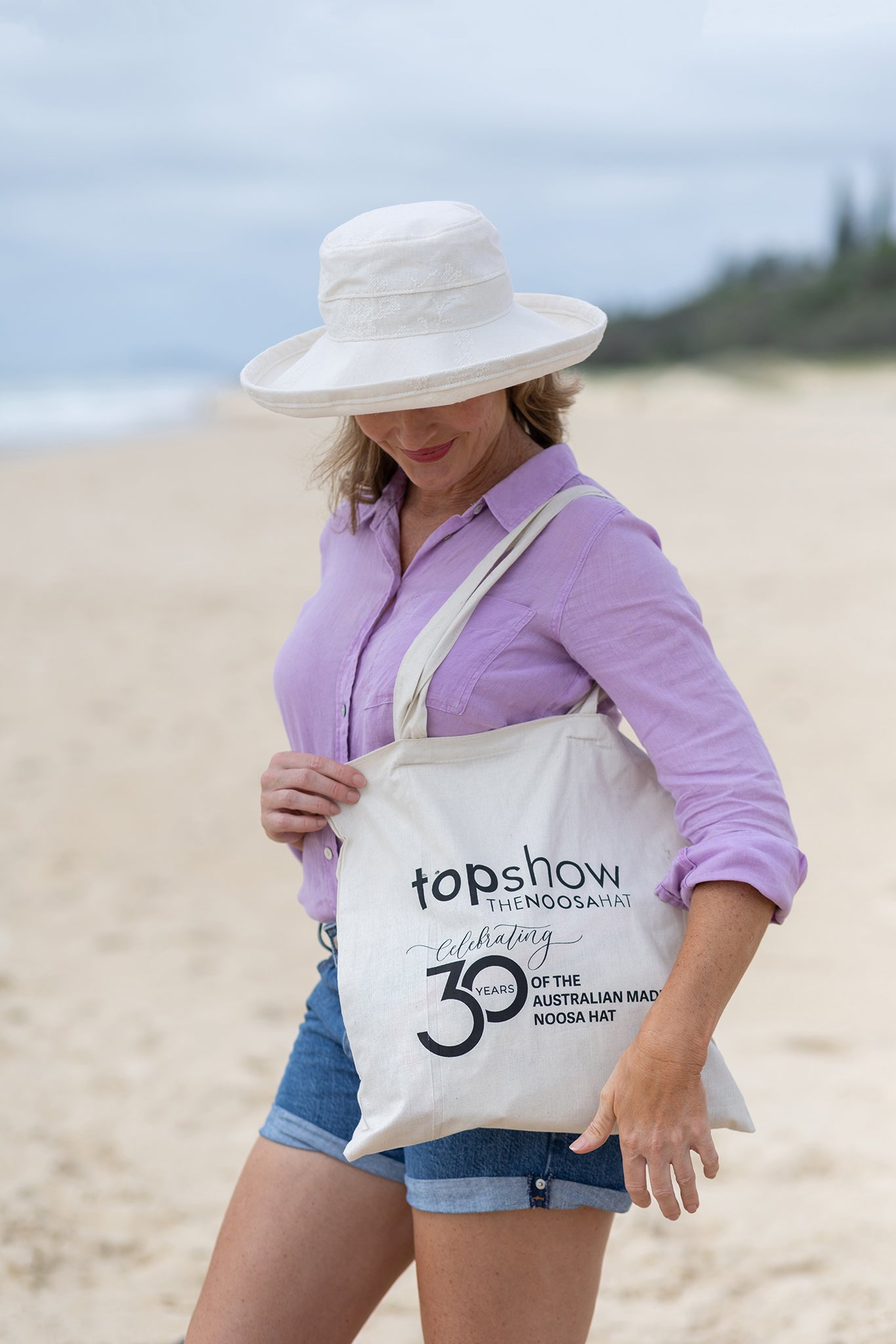 Natural  Woven Cotton - Wide Brim - The Noosa Hat