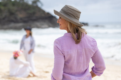 Olive- Standard Brim - The Noosa Hat Linen Collection